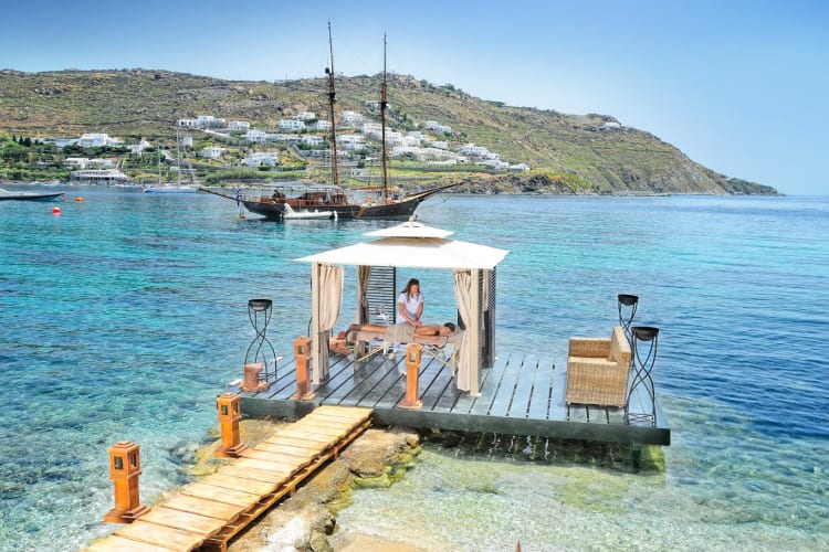 Massage on the private beach
